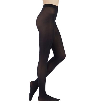 Black 40 Denier opaque tights with comfort waistband
